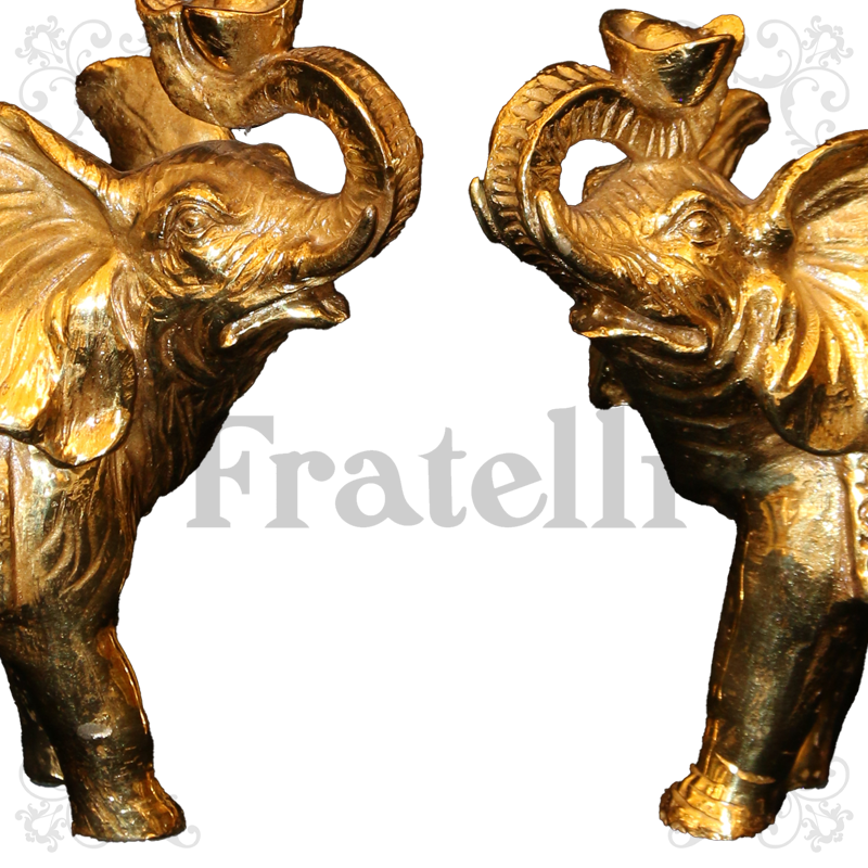 French Jewelry SP6025 Elephant Candlestick