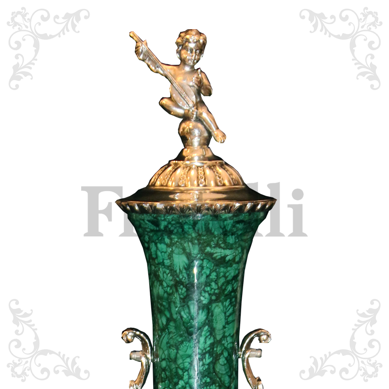 French Jewelry V8757-AC-B Malachite