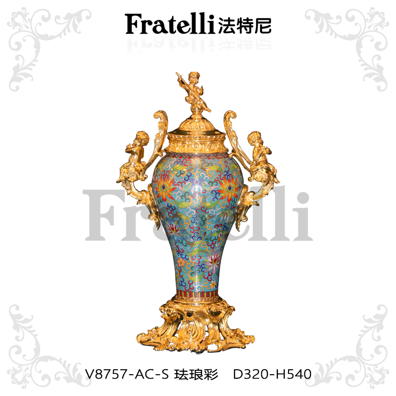 French Jewelry V8757-AC-S Enamel